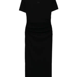 SOFT COTTON SLEEVE DRESS-GANNI