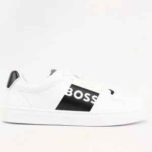 sneakers con banda logata