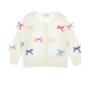 cardigan con fiocchi