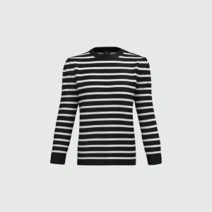 maglia a righe con bottoni