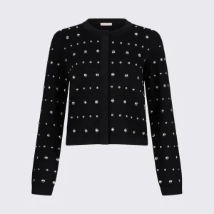 cardigan con borchie