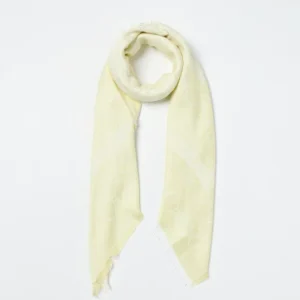 kefiah jacquard con logo oval t