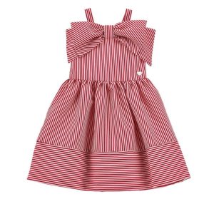 abito a righe con fiocco