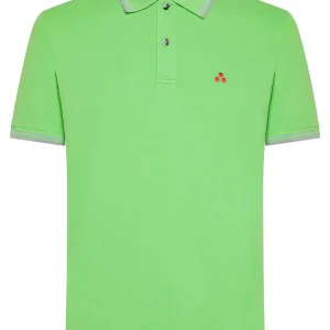 polo con contrasto al collo