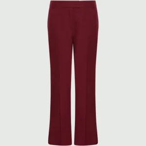 pantalone flare in lino