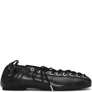 GANNI - LACEUP BALLERINA