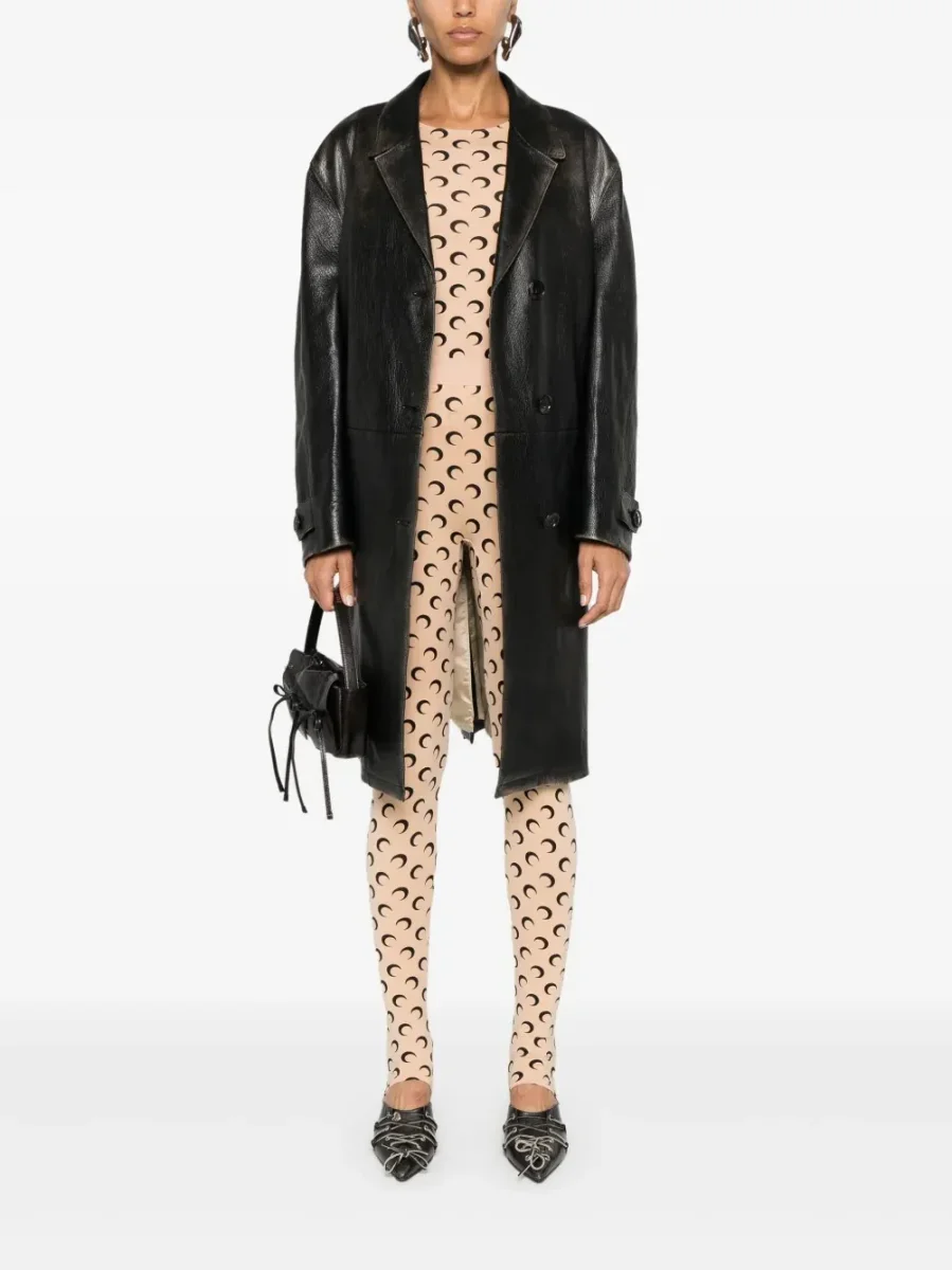 MARINE SERRE - MOON PRINTED JERSEY LEGGINGS - immagine 4