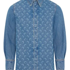 MARINE SERRE - MOON LASER LS SHIRT  Camicia