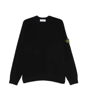 STONE ISLAND - CREW NECK NAVY BLUE  Maglioncino