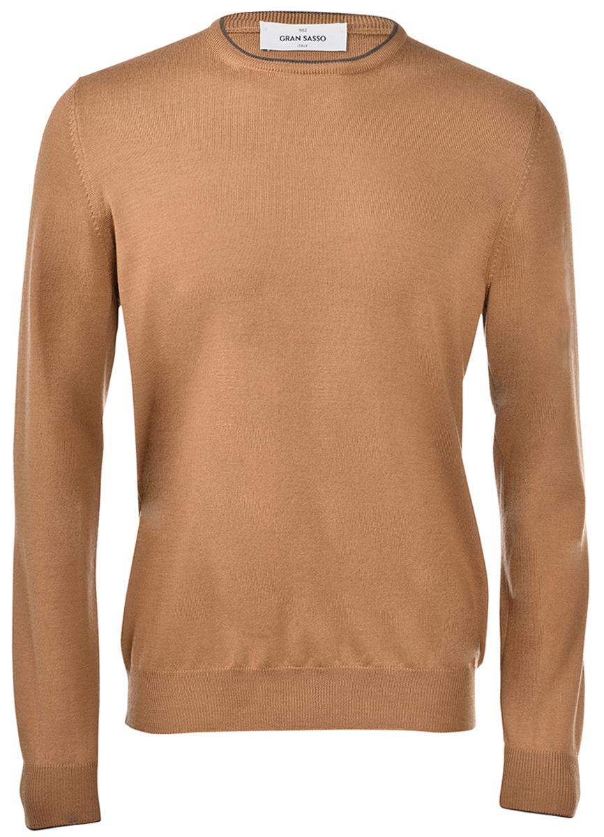 maglia girocollo con toppe alcantara