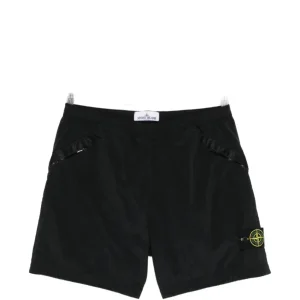 STONE ISLAND - SHORTS BLACK  Pantaloncino