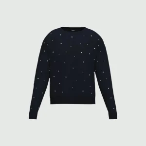 maglia oversize con applicazioni