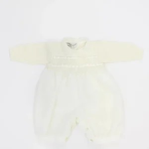 completino battesimo in lana e seta