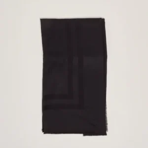 sciarpa in viscosa con logo