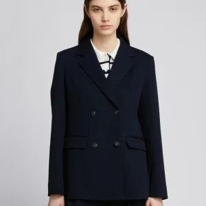 Blazer in jersey piquet di cotone