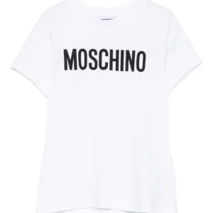 t-shirt con logo in contrasto