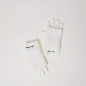 set guanti con ricamo