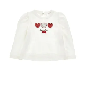 t-shirt strass cuori