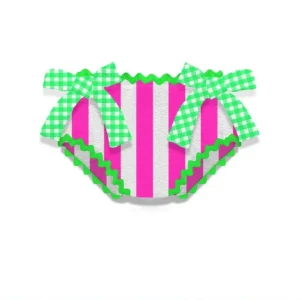 costume con fiocco in contrasto