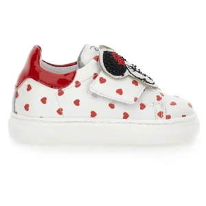 sneakers minnie con cuori e strass