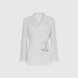 giacca con allacciatura nastro