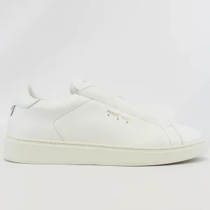 Sneakers con logo oro