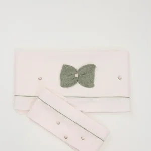 lenzuolo con fiocco in cotone