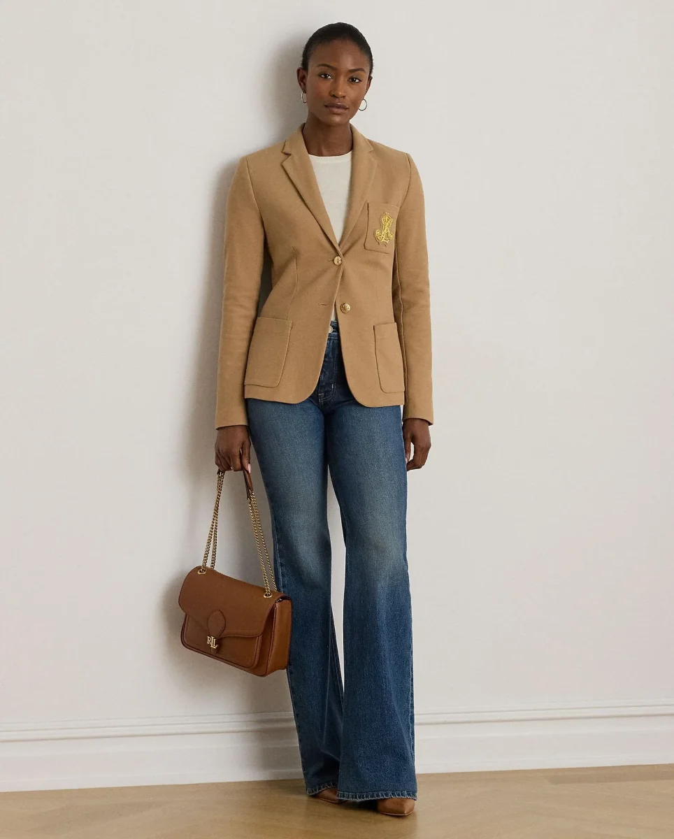 blazer con logo ricamato - immagine 4