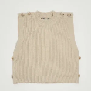 top cropped con bottoni