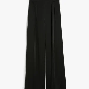 pantalone ampio in satin