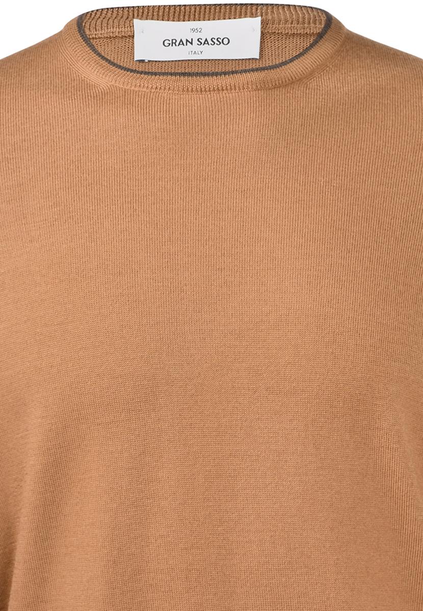 maglia girocollo con toppe alcantara - immagine 4