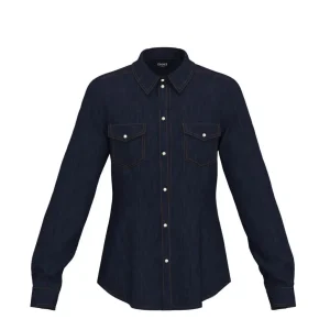 camicia in denim stretch