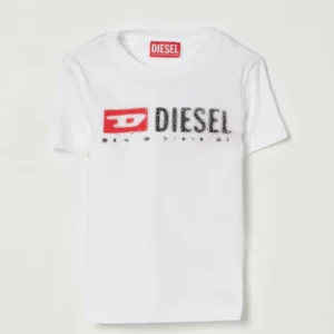 T-shirt con logo in contrasto