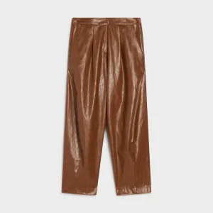 pantalone in ecopelle