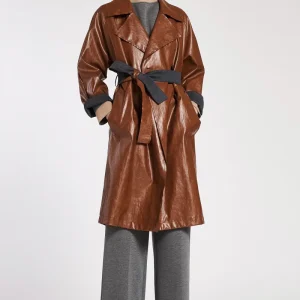 trench doppiopetto con cinta