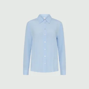 camicia in seta marella