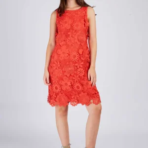 abito a tubino in pizzo