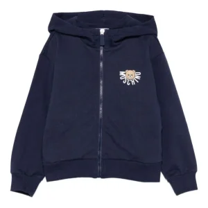 felpa full zip con orsetto