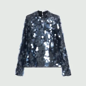 blusa con pailettes