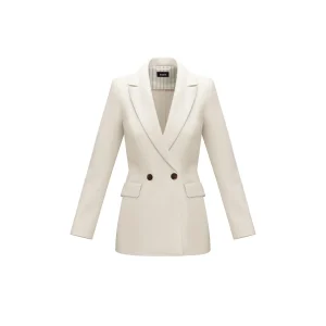 giacca stretch con punto milano