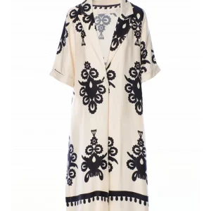 abito a kimono con stampa