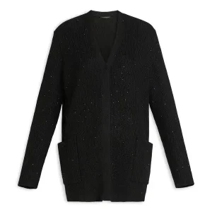 cardigan con strass