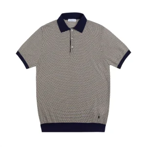 polo jacquard in cotone