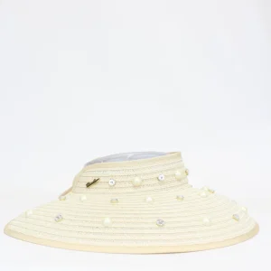 visiera con applicazioni gioiello