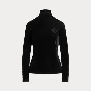 Maglioncino collo alto in velluto