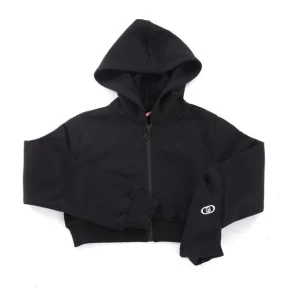 felpa full zip con cappuccio