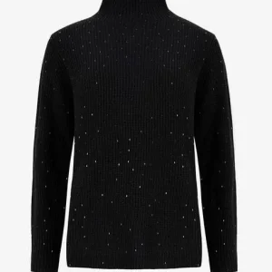 maglione in lana con strass