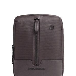 borsello in tessuto e pelle