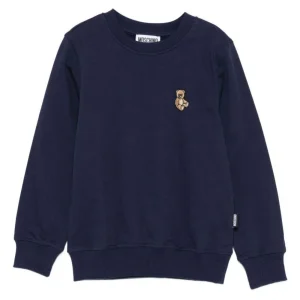 felpa con ricamo al petto