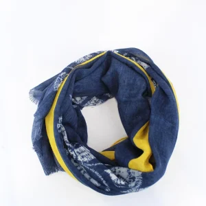 sciarpa in lana bicolor